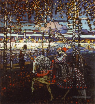  Wassily Peintre - couple à cheval Wassily Kandinsky